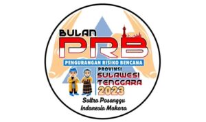 Logo Peringatan Bulan PRB Sultra 2023.